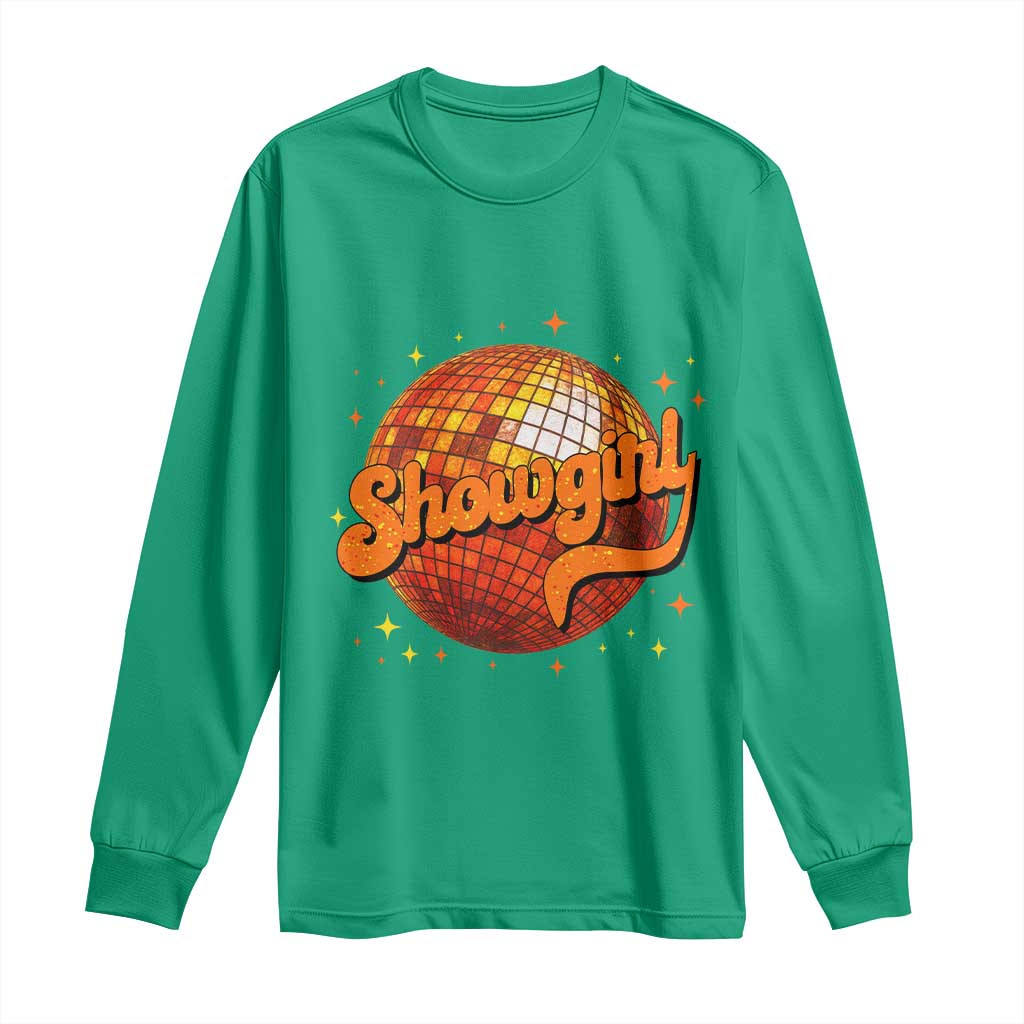 Showgirl Long Sleeve Shirt Orange Show Girl Concert Country Music Fan Gift