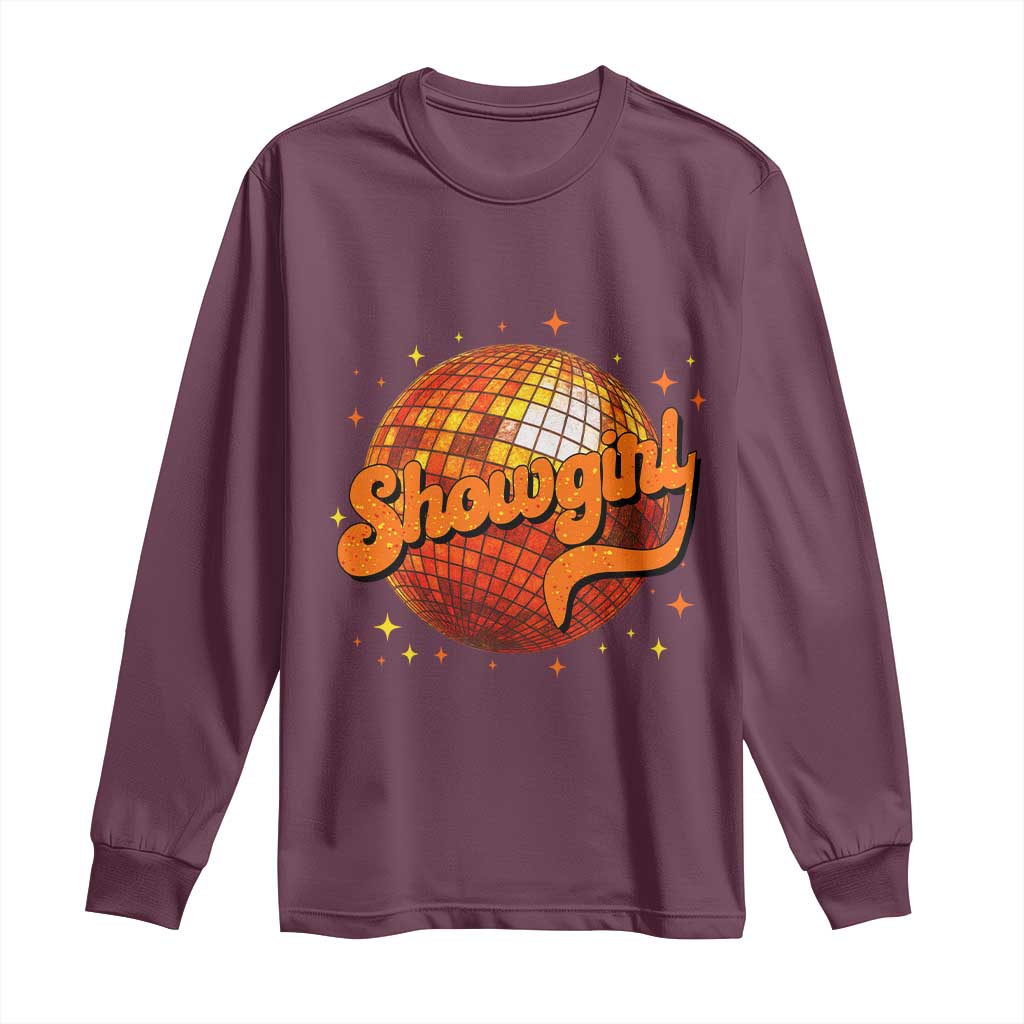 Showgirl Long Sleeve Shirt Orange Show Girl Concert Country Music Fan Gift