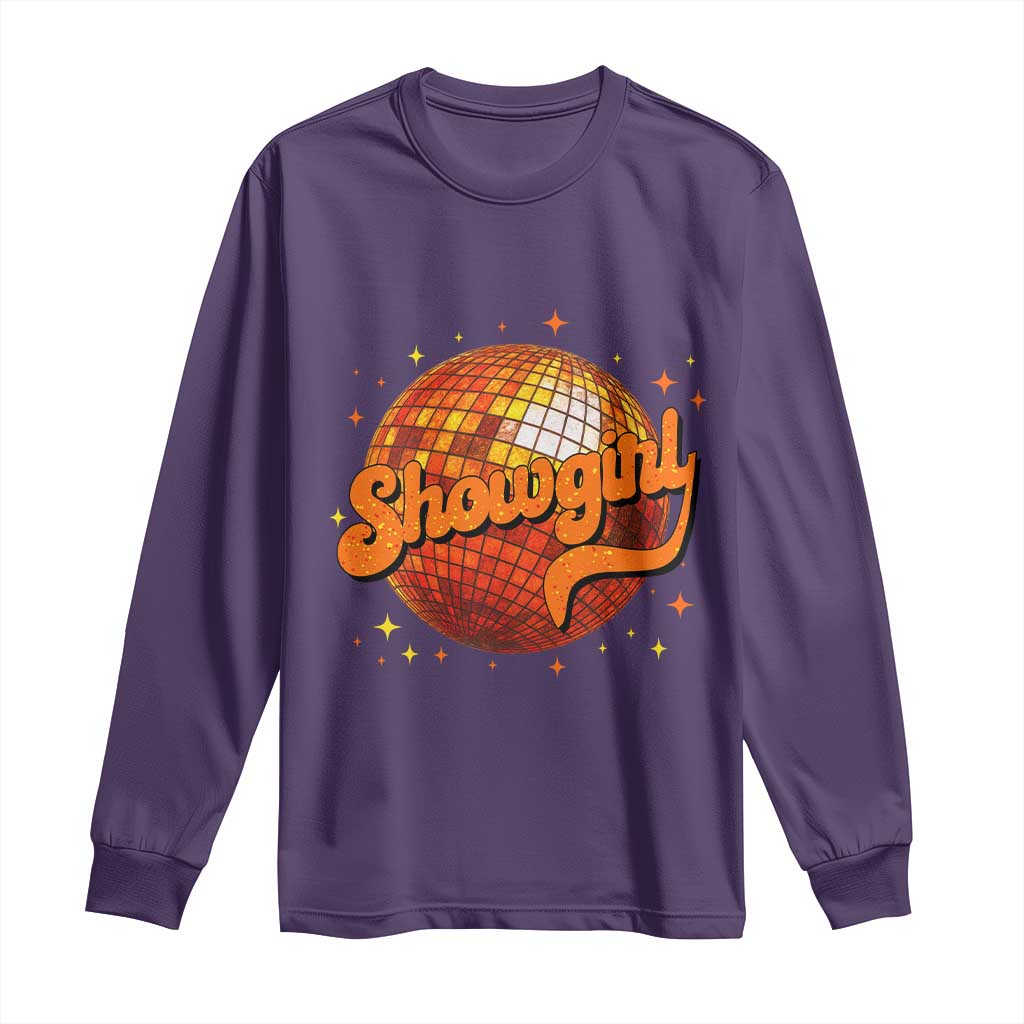 Showgirl Long Sleeve Shirt Orange Show Girl Concert Country Music Fan Gift