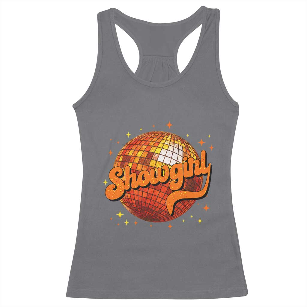 Showgirl Racerback Tank Top Orange Show Girl Concert Country Music Fan Gift