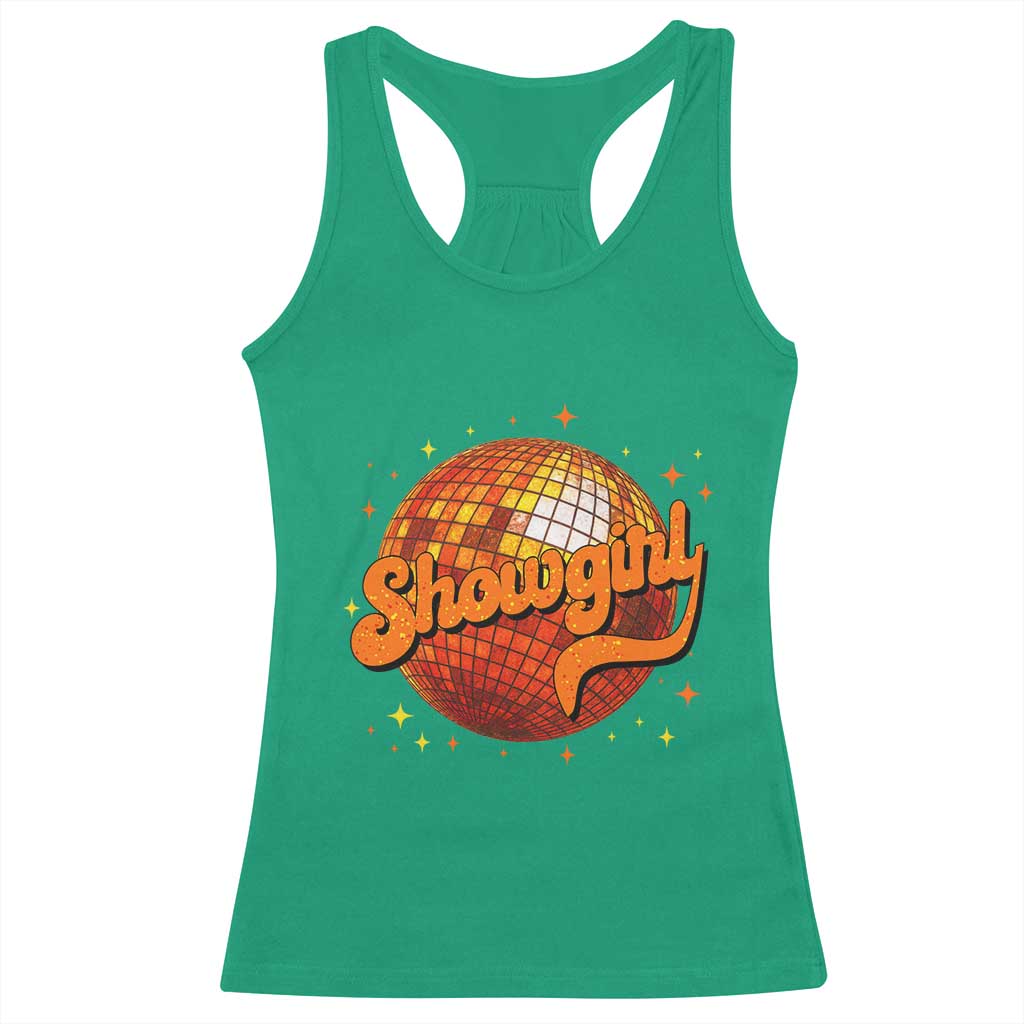 Showgirl Racerback Tank Top Orange Show Girl Concert Country Music Fan Gift