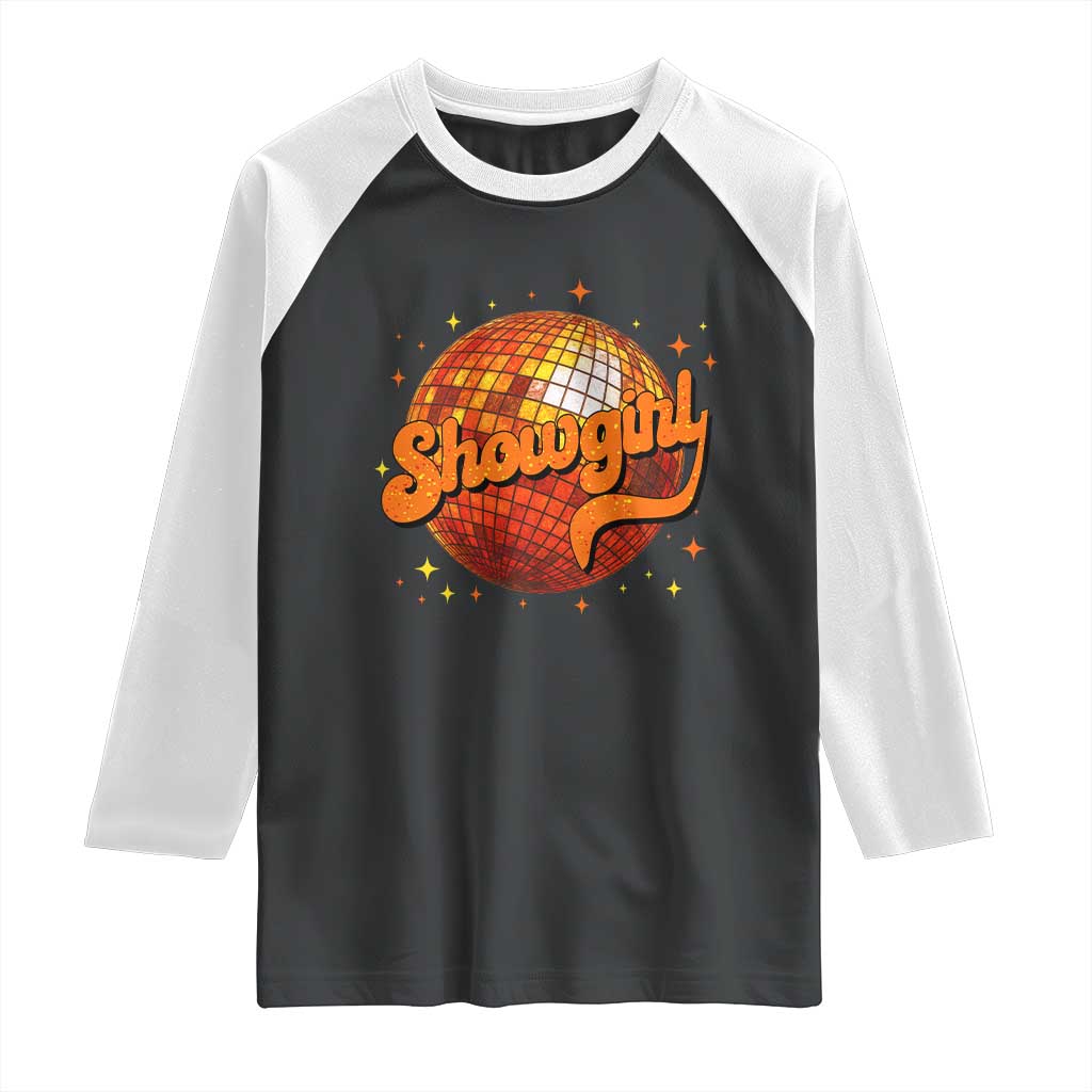Showgirl Raglan Shirt Orange Show Girl Concert Country Music Fan Gift
