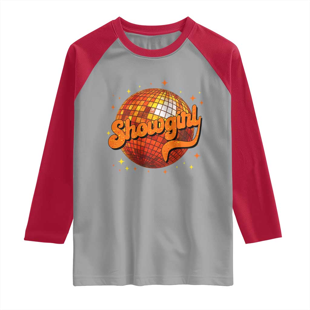 Showgirl Raglan Shirt Orange Show Girl Concert Country Music Fan Gift