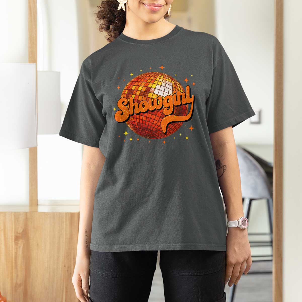 Showgirl T Shirt For Women Orange Show Girl Concert Country Music Fan Gift