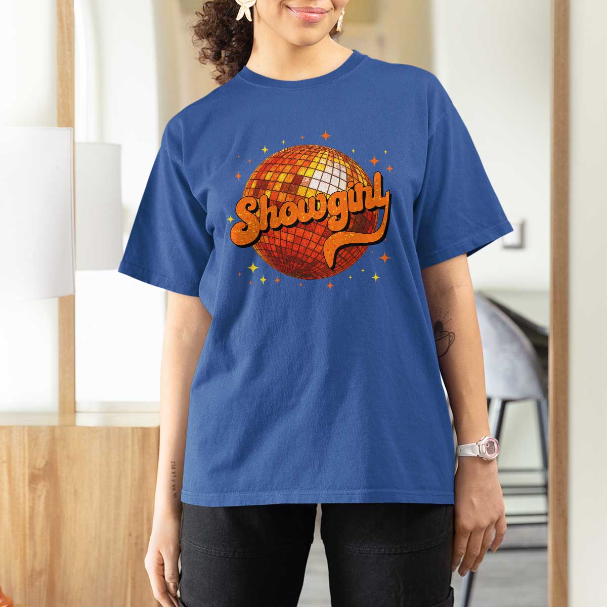 Showgirl T Shirt For Women Orange Show Girl Concert Country Music Fan Gift