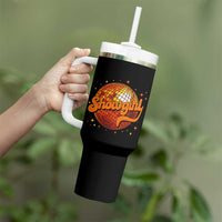 Showgirl Tumbler With Handle Orange Show Girl Concert Country Music Fan Gift