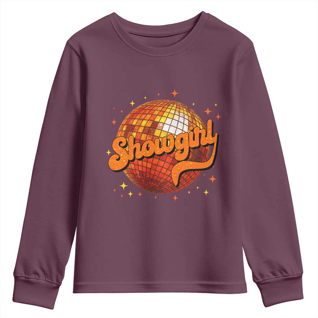 Showgirl Youth Sweatshirt Orange Show Girl Concert Country Music Fan Gift