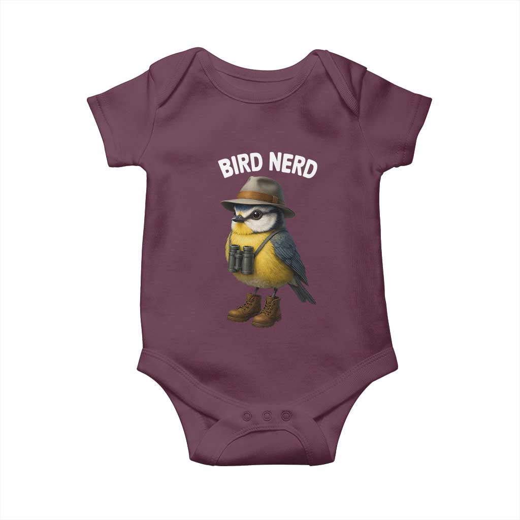 Bird Nerd Baby Onesie Funny Birding Bird Lover Watcher Twitcher - Wonder Print Shop