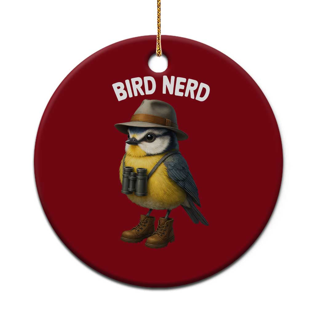Bird Nerd Ceramic Ornament Funny Birding Bird Lover Watcher Twitcher - Wonder Print Shop