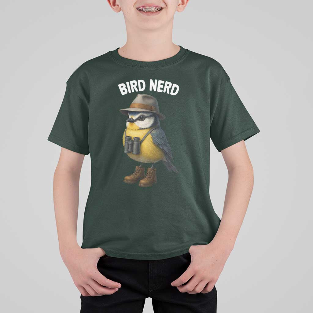 Bird Nerd T Shirt For Kid Funny Birding Bird Lover Watcher Twitcher - Wonder Print Shop