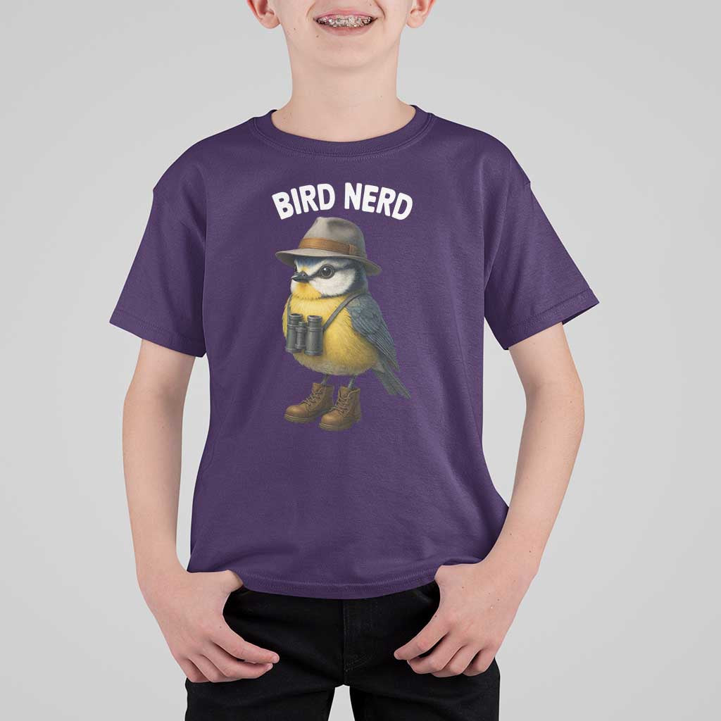 Bird Nerd T Shirt For Kid Funny Birding Bird Lover Watcher Twitcher - Wonder Print Shop