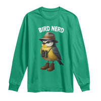 Bird Nerd Long Sleeve Shirt Funny Birding Bird Lover Watcher Twitcher - Wonder Print Shop
