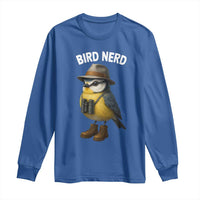 Bird Nerd Long Sleeve Shirt Funny Birding Bird Lover Watcher Twitcher - Wonder Print Shop
