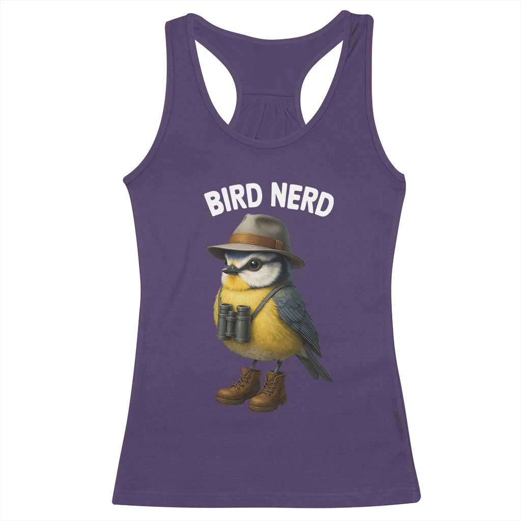 Bird Nerd Racerback Tank Top Funny Birding Bird Lover Watcher Twitcher - Wonder Print Shop