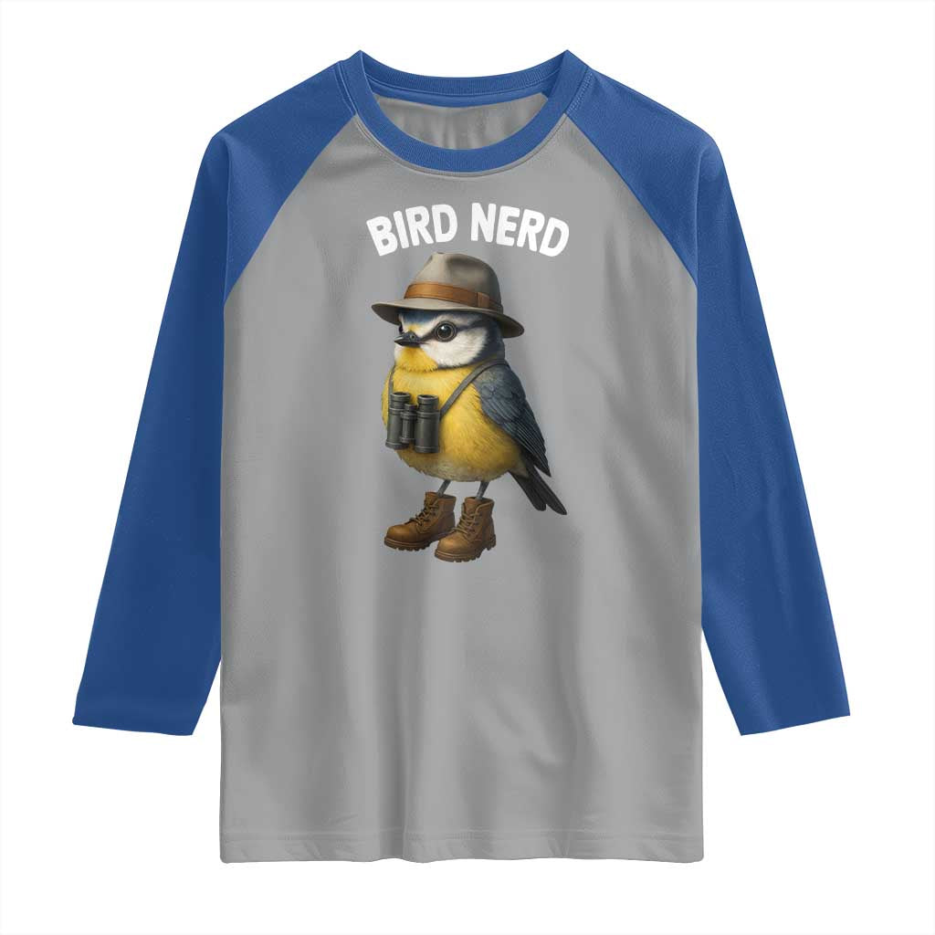 Bird Nerd Raglan Shirt Funny Birding Bird Lover Watcher Twitcher - Wonder Print Shop