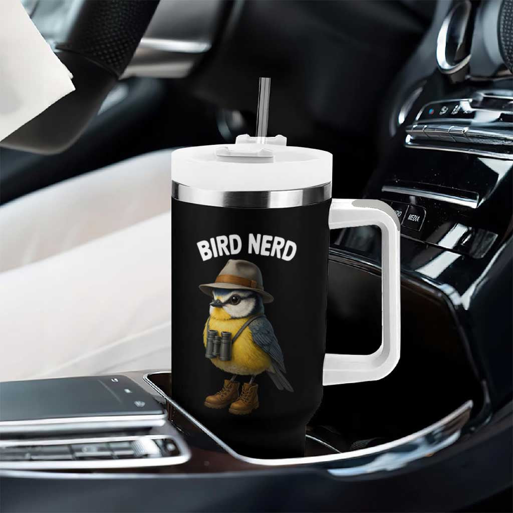 Bird Nerd Tumbler With Handle Funny Birding Bird Lover Watcher Twitcher - Wonder Print Shop