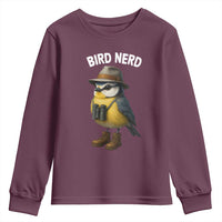 Bird Nerd Youth Sweatshirt Funny Birding Bird Lover Watcher Twitcher - Wonder Print Shop