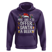 Family Matching Christmas Hoodie Most Likely To Christmas To Offer Santa A Beer - Wonder Print Shop