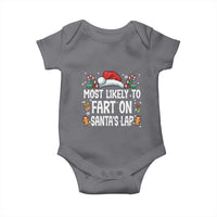 Family Matching Christmas Baby Onesie Most Likely To Fart On Santa's Lap - Wonder Print Shop