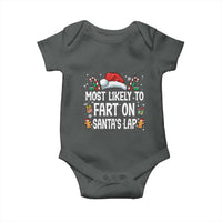 Family Matching Christmas Baby Onesie Most Likely To Fart On Santa's Lap - Wonder Print Shop
