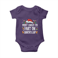 Family Matching Christmas Baby Onesie Most Likely To Fart On Santa's Lap - Wonder Print Shop