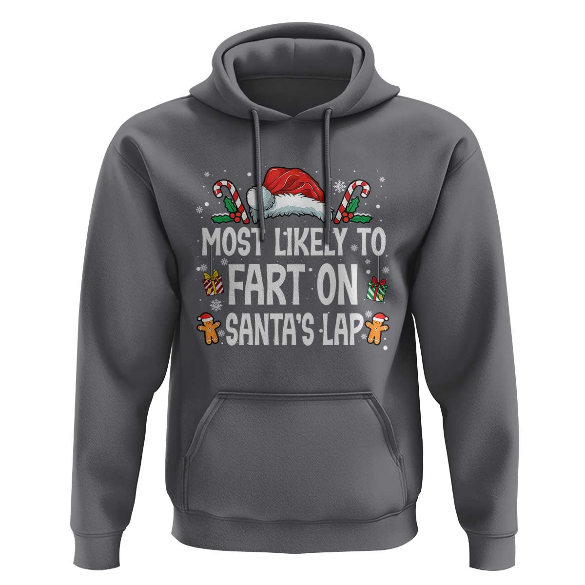 Family Matching Christmas Hoodie Most Likely To Fart On Santa's Lap - Wonder Print Shop