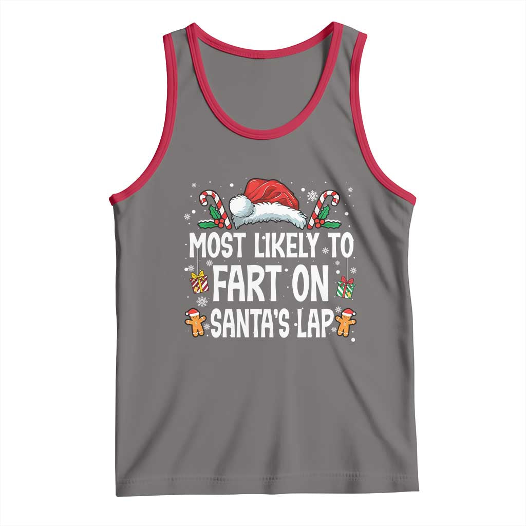 Family Matching Christmas Tank Top Most Likely To Fart On Santa's Lap - Wonder Print Shop
