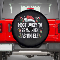 Family Matching Christmas Spare Tire Cover Funny Most Likely To Be Mistaken As An Elf - Wonder Print Shop