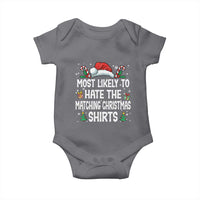 Family Matching Christmas Baby Onesie Most Likely To Hate Matching Christmas - Wonder Print Shop