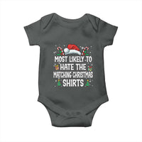 Family Matching Christmas Baby Onesie Most Likely To Hate Matching Christmas - Wonder Print Shop