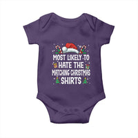 Family Matching Christmas Baby Onesie Most Likely To Hate Matching Christmas - Wonder Print Shop
