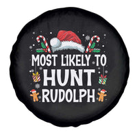 Family Matching Christmas Spare Tire Cover Most Likely To Hunt Rudolph - Wonder Print Shop