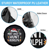 Family Matching Christmas Spare Tire Cover Most Likely To Hunt Rudolph - Wonder Print Shop