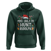 Family Matching Christmas Hoodie Most Likely To Hunt Rudolph - Wonder Print Shop