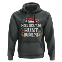 Family Matching Christmas Hoodie Most Likely To Hunt Rudolph - Wonder Print Shop