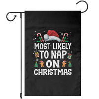 Family Matching Christmas Garden Flag Most Likely To Nap On Xmas - Wonder Print Shop