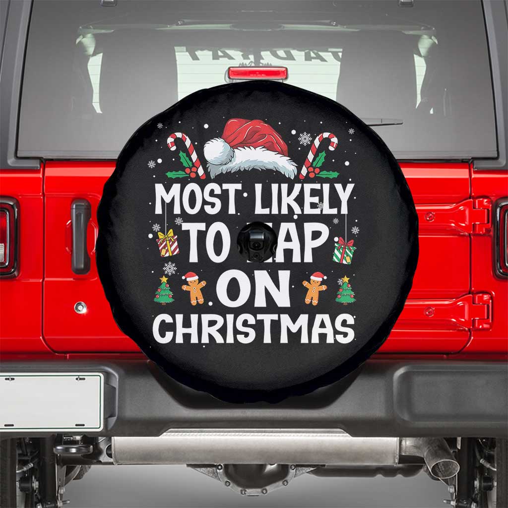 Family Matching Christmas Spare Tire Cover Most Likely To Nap On Xmas - Wonder Print Shop