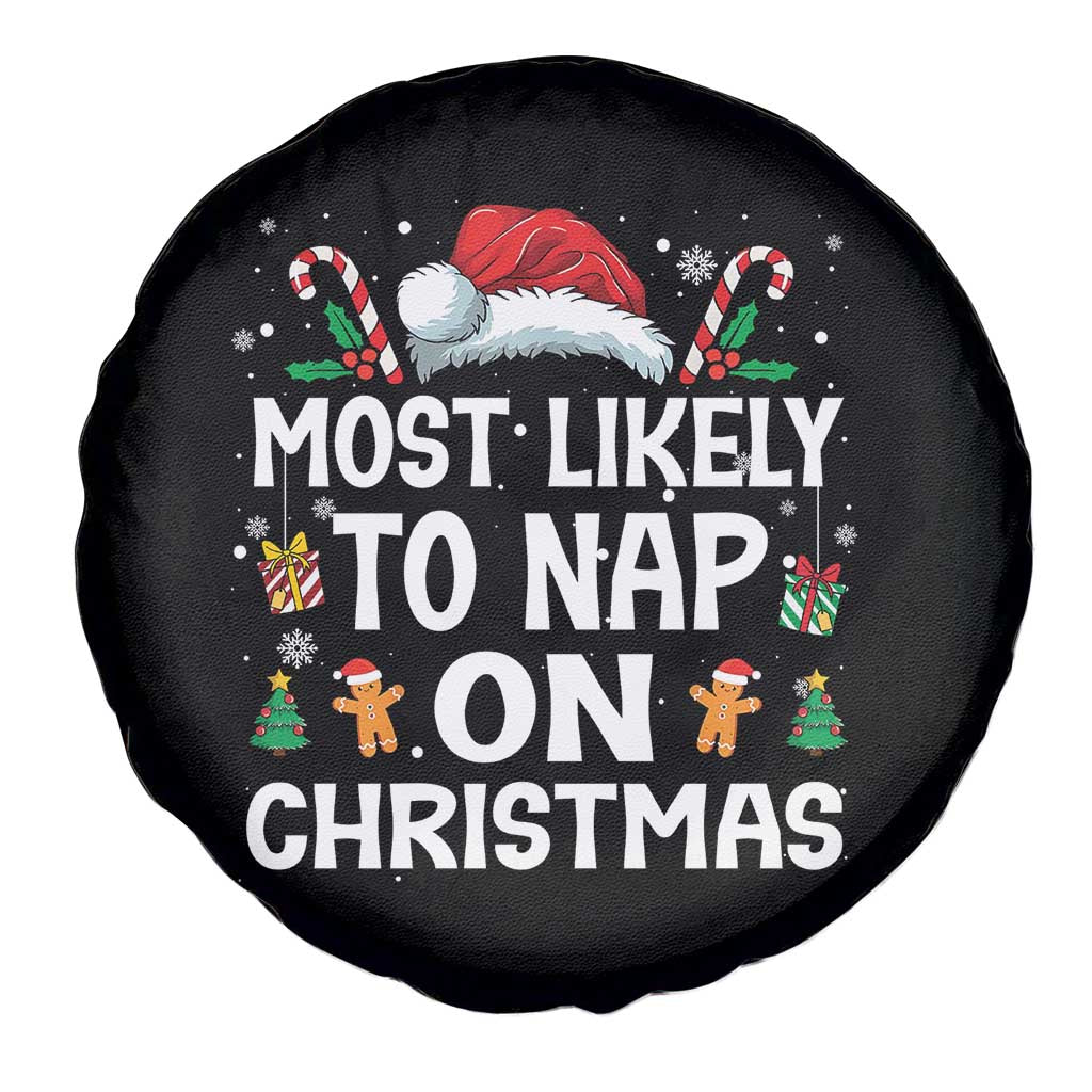 Family Matching Christmas Spare Tire Cover Most Likely To Nap On Xmas - Wonder Print Shop
