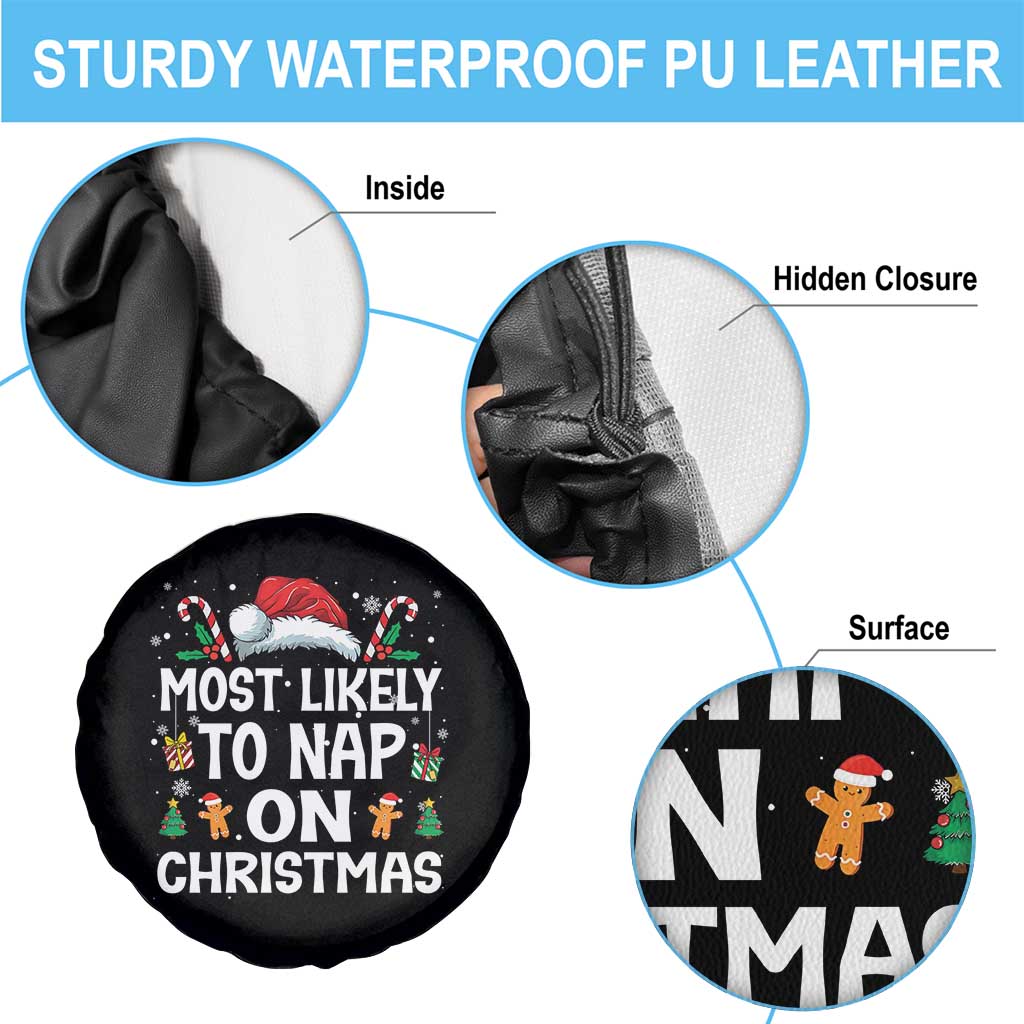 Family Matching Christmas Spare Tire Cover Most Likely To Nap On Xmas - Wonder Print Shop