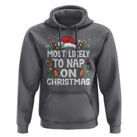 Family Matching Christmas Hoodie Most Likely To Nap On Xmas - Wonder Print Shop