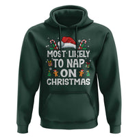 Family Matching Christmas Hoodie Most Likely To Nap On Xmas - Wonder Print Shop
