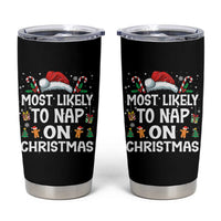 Family Matching Christmas Tumbler Cup Most Likely To Nap On Xmas - Wonder Print Shop