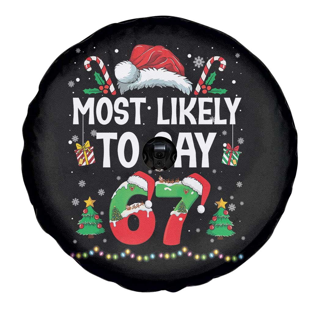 67 Christmas Spare Tire Cover Most Likely To 6 7 Meme Gen Alpha Slang - Wonder Print Shop