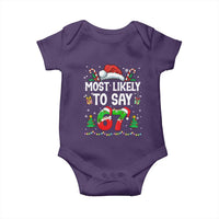 67 Christmas Baby Onesie Most Likely To 6 7 Meme Gen Alpha Slang - Wonder Print Shop