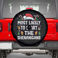 Family Matching Christmas Spare Tire Cover Most Likely To Start All The Shenanigans - Wonder Print Shop