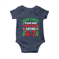 Funny Christmas 67 Baby Onesie Dear Santa Make Them Stop Saying 67 Christmas Teacher Mom Dad - Wonder Print Shop