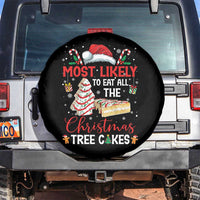Funny Christmas Squad Spare Tire Cover Most Likely To Eat All The Christmas Tree Cakes - Wonder Print Shop