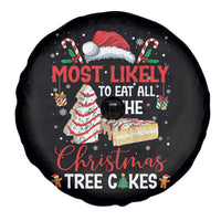 Funny Christmas Squad Spare Tire Cover Most Likely To Eat All The Christmas Tree Cakes - Wonder Print Shop