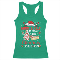 Funny Christmas Squad Racerback Tank Top Most Likely To Eat All The Christmas Tree Cakes - Wonder Print Shop