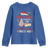 Funny Christmas Squad Youth Sweatshirt Most Likely To Eat All The Christmas Tree Cakes - Wonder Print Shop